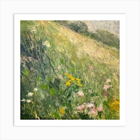 Summer's Fragrant Canvas 4 Art Print