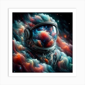 Astronaut In Space 3 Art Print