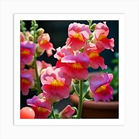 Pink Flowers Art Print