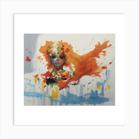 Splatter Painting Art Print