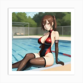 Sexy Anime Girl Art Print