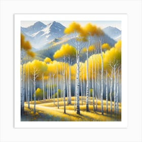 Aspen Grove 1 Art Print