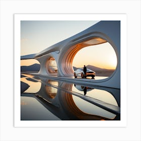 Futuristic Architecture 15 Art Print