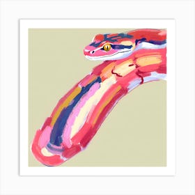 Red Tailed Boa Snake 04 Art Print