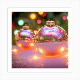 Christmas Bubbles Art Print