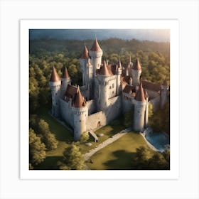 Castle In The Woods 8 Art Print