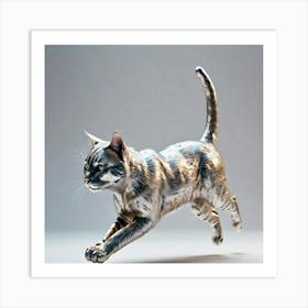 Running Cat Art Print