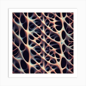 Close Up Of A Cell Structure Art Print