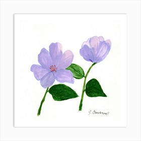 2 Painted flowers Art Print