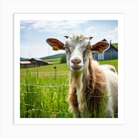 Goat In A Field 4 Art Print