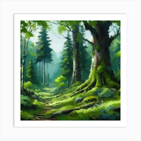 Forest Path 2 Art Print