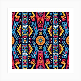 African Style Decorative Patterns 3 Art Print