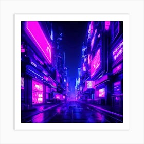 Neon City 1 Art Print