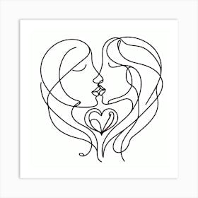 Love and Heart 2 Art Print