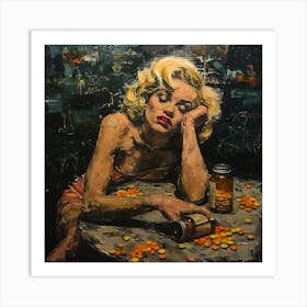 Tragedy of Hollywood Glamour Art Print