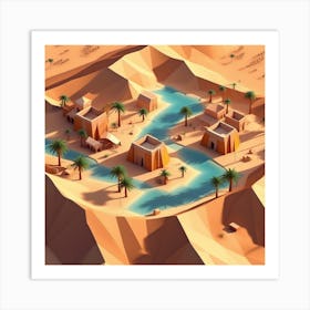 Egyptian Village Art Print