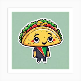 Taco Sticker 1 Art Print