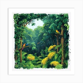 Tropical Rain Forest Art Print