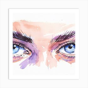 Blue Eyes Art Print