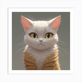 Miss Catty Art Print