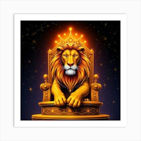 King Lion 2 Art Print