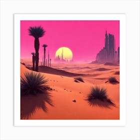 Desert Landscape Art Print