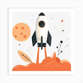 Rocket Launch Art Print