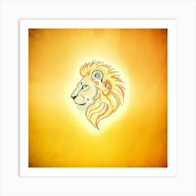 Lion Head 2 Art Print