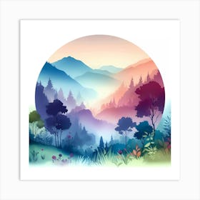 Landscape Painting 208 Art Print