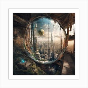 Futuristic Cityscape 80 Art Print