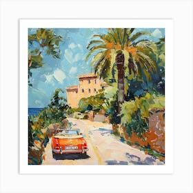 Car On The Road Art Print