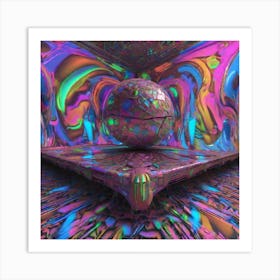 Psychedelic Room Art Print