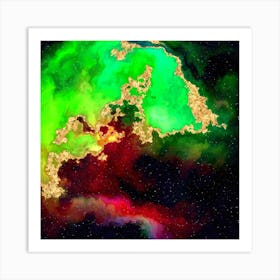 100 Nebulas in Space with Stars Abstract n.034 Art Print