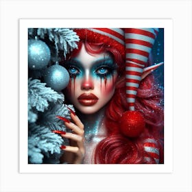 Christmas Elf Art Print