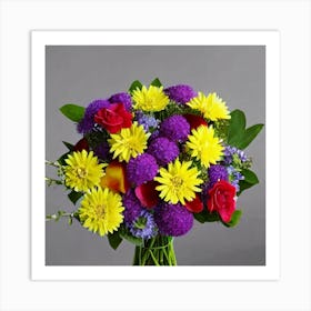 Bouquet Of Flowers Art Print