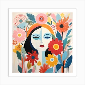 Flower Girl Art Print