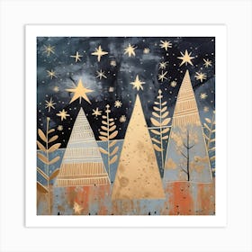 Christmas Trees 3 Art Print