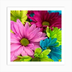 Colorful Bouquet Of Flowers Art Print