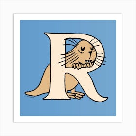 Moomin Collection Alphabet Letter R Art Print