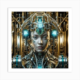 Gorgeous Cyborg Art Print