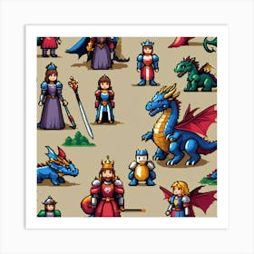 Fairy Tales figures Art Print