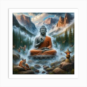 Buddha on the Peak Art Print