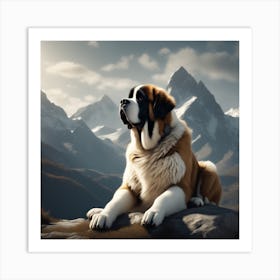 St. Bernard 3 Art Print