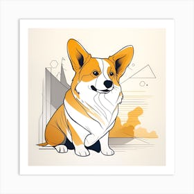 Corgi 28 Art Print