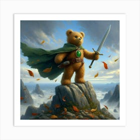 Teddy Bear With Sword 5 Art Print