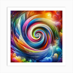 Colorful Swirl Art Print