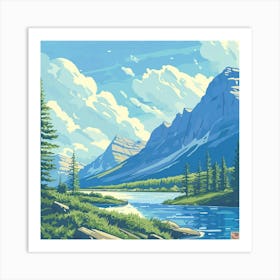 Mountain Lake Art Print