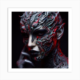 Cyborg Woman Art Print