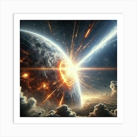 Stellar Lance Penetration Converted Art Print