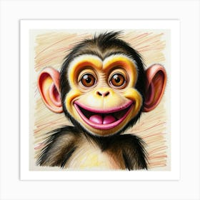 Chimpanzee 14 Art Print